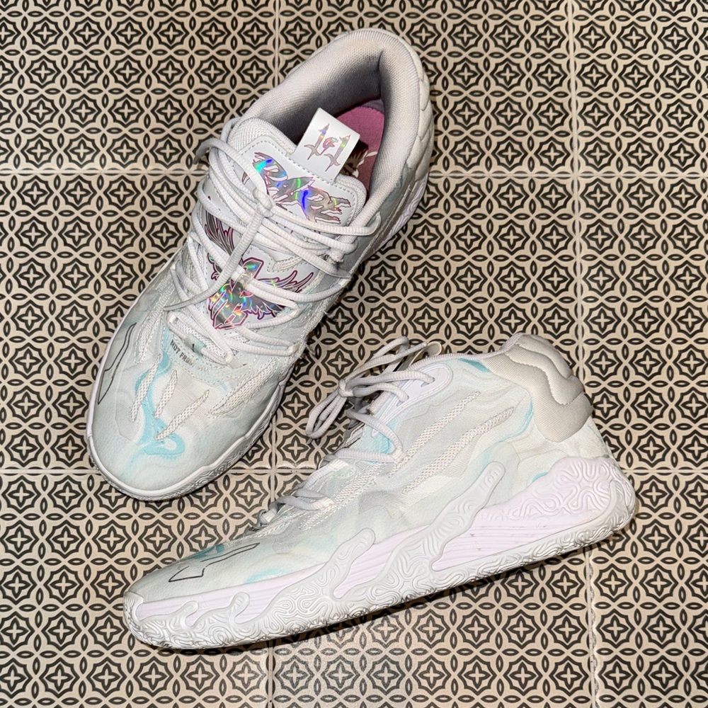 Puma Lamelo Ball Rare iridescent 1 of 1 basketball shoe sneakers mens 10.5